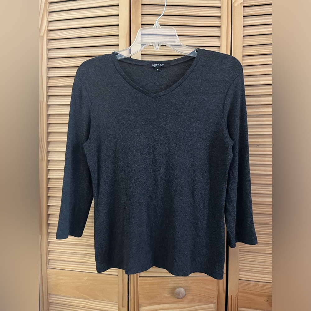 Karen Kane lifestyle y2k black long sleeve top